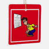 目おもしろい図の読オーナメント セラミックオーナメント (右)