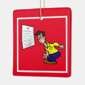 目おもしろい図の読オーナメント セラミックオーナメント (左)