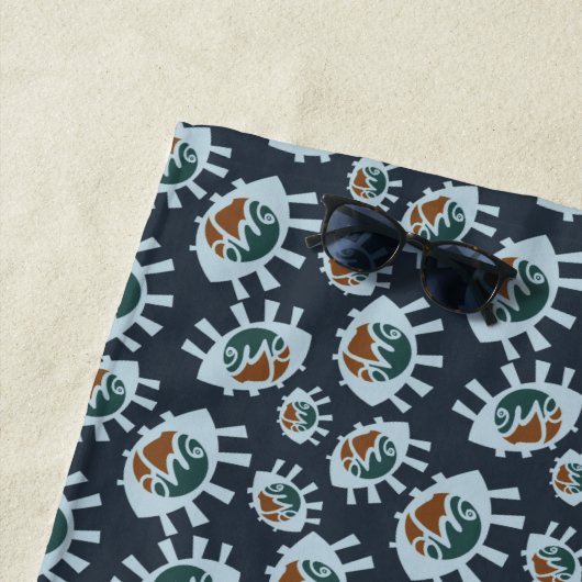 目おもしろい型ビーチタオル ビーチタオル (インサイチュ)