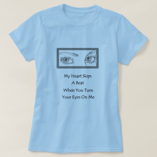 目から見れば全部覚えている Tシャツ (デザイン正面)