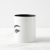 目かわいらし美しいサロンメイクアップまつげまつげ マグカップ (中央)