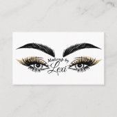 目かわいらし美しいサロンメイクアップまつげまつげ 名刺 (正面)
