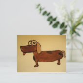 目がおかしい犬 ポストカード (スタンド正面)