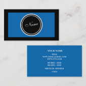 目がくらむクールような青 名刺 (正面/裏面)