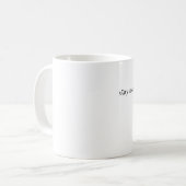 目がさめている滞在=用いられる滞在 コーヒーマグカップ (正面左)