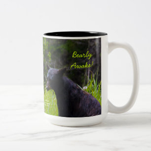 目がさめているBearly ツートーンマグカップ