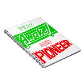 目がさめてい、先駆的滞在 ノートブック (右側)