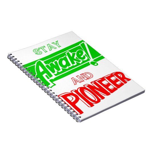 目がさめてい、先駆的滞在 ノートブック (右側)