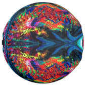 目がねじれトリップ(幻覚体験)のようなて絵画 ソフトボール (正面左)