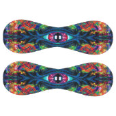 目がねじれトリップ(幻覚体験)のようなて絵画 ソフトボール (パネル)