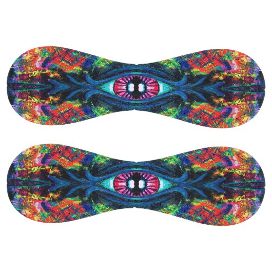 目がねじれトリップ(幻覚体験)のようなて絵画 ソフトボール (パネル)