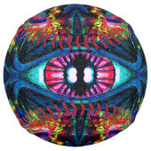 目がねじれトリップ(幻覚体験)のようなて絵画 ソフトボール (裏面)