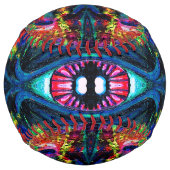 目がねじれトリップ(幻覚体験)のようなて絵画 ソフトボール (正面)