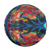 目がねじれトリップ（幻覚体験）のようなて絵画 野球ボール (正面左)