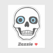 目がギリギリのスカルデカール シール (シート)