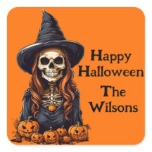 目が中空の魔女の骨格