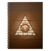 目が付いているピラミッド ノートブック (正面)
