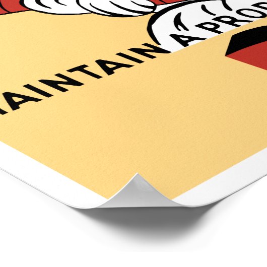 目が保護正しいダイエットを維持する – WPA ポスター (角)