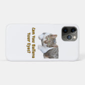 目が信じ可愛い猫芸術 Case-Mate iPhoneケース (裏面(横))