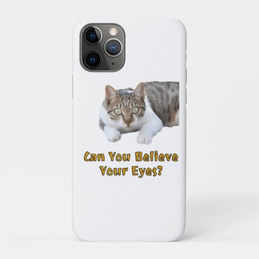 目が信じ可愛い猫芸術 Case-Mate iPhoneケース (裏)
