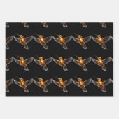 目が可愛おもしろいい ラッピングペーパーシート (正面2)