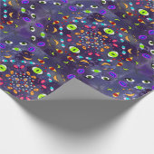 目が多過ぎる ラッピングペーパー (角)