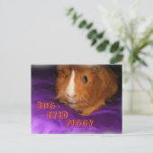 目が大きなブタちゃんのポストカード ポストカード (スタンド正面)