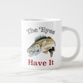 目が持ってる。....ワレエス ジャンボコーヒーマグカップ (右)