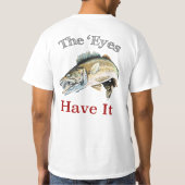 目が持ってる。....ワレエス Tシャツ (裏面)