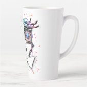 目が星空の カフェラテマグ (右)