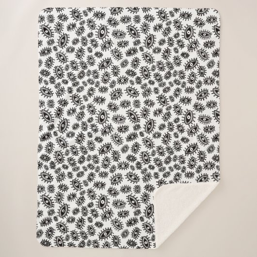 目が白い シェルパブランケット (正面)