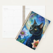 目が目立つ黒猫 プランナー手帳 (ディスプレー)