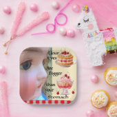 目が胃より大きい7"紙プレート ペーパープレート (パーティー)