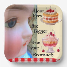 目が胃より大きい9"紙プレート