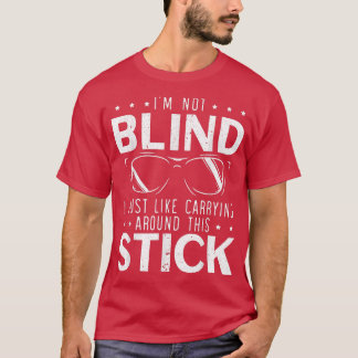 目が見えない私は運こののまわりにStic Tシャツ
