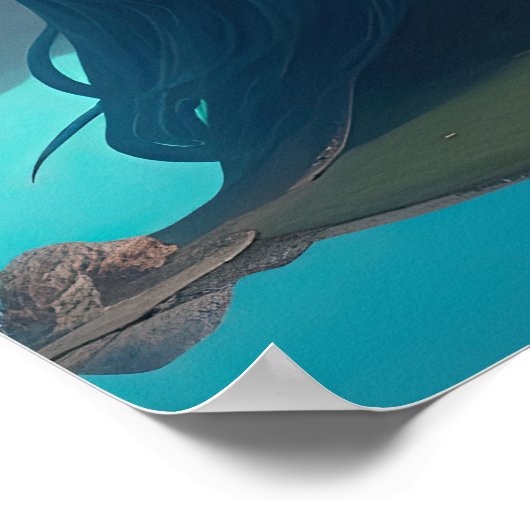 目が見える ポスター (角)