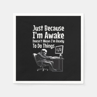 目が覚めたからといって覚悟はできているわけではない スタンダードカクテルナプキン