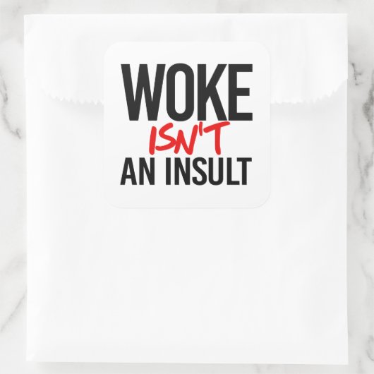 目が覚めたのは侮辱ではない スクエアシール (バッグ)