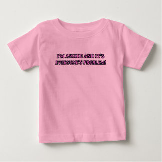 目が覚めたらみんなの問題 ベビーTシャツ