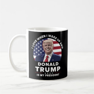 目が覚めたらドナルド・トランプが大統領だったらいいな コーヒーマグカップ