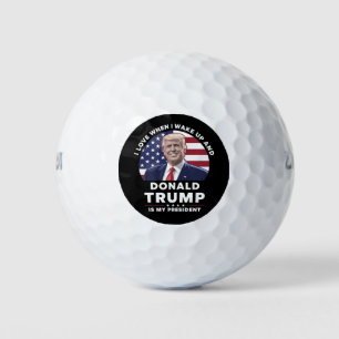 目が覚めたらドナルド・トランプが大統領だったらいいな ゴルフボール