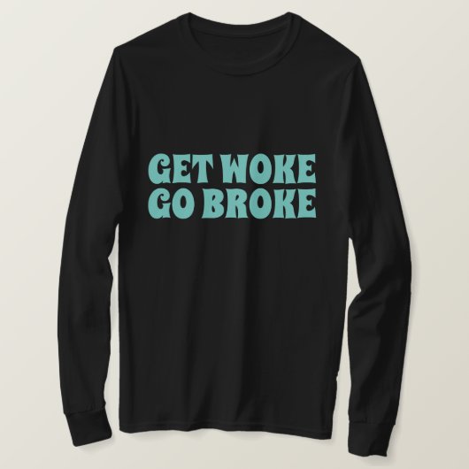 目が覚めたらTシャツティーを破った Tシャツ (デザイン正面)