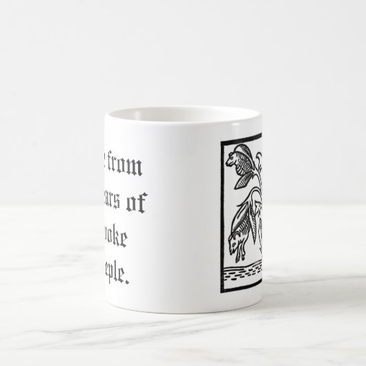 目が覚めていないシープル・コーヒーマグの涙から作られる コーヒーマグカップ (中央)