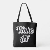 目が覚めている トートバッグ (裏面)