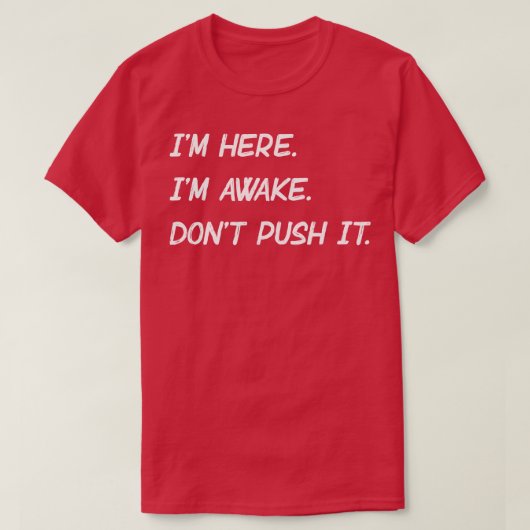 目が覚めてきた Tシャツ (デザイン正面)