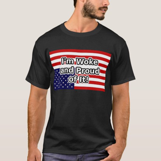 目が覚めてそれを誇りに思う Tシャツ (正面)