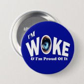 目が覚めて誇りを持ったいる 缶バッジ (正面&裏面)