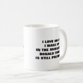 目が覚めるのが好きだ コーヒーマグカップ (正面右)