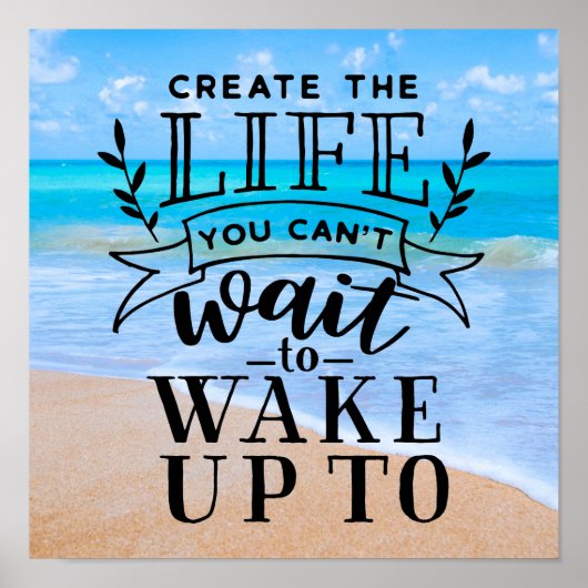 目が覚めるのを待てない人生を作る ポスター (正面)