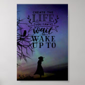 目が覚めるのを待てない人生を作る ポスター (正面)
